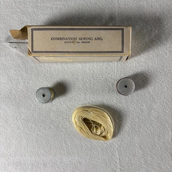 Other - Vintage C.A. Myers Sewing Awl Kit Lock Stitch Leather Tool w Box & Manual